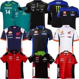 Mens T-shirts Aston Martin Jersey T-shirt Amf1 24 Official Fernando Alonso Formula 1 Racing Suit F1 Shirt Moto Motorcyc Tees 0228h23