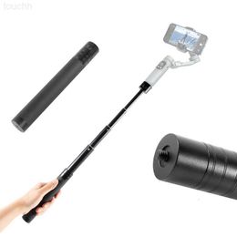 Selfie Monopods Selfie Monopods Extension Rod Pole Selfie Stick For Om Mobile Camera FeiYu Zhiyun Smooth Moza Mini isteady Accessories 230320 L230912