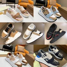 Dupe Designer Sneakers Check Shoe Men Shoes Casual Shoes Vintage Striped Sneaker Flats Platform Trainer Brand Classic Shoe Season Shades Trainers