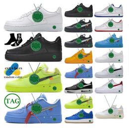 X 1 Low New White Forces MCA University Blue 2019 Mens Running Black Fashion Designers Sneakers One 1s Des Chaussures Off Shoes US UK 209 s