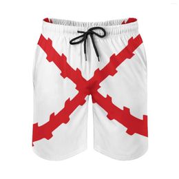 Men's Shorts Anime Beach Flag Of The Low Countries Loose Elastic Classic Hawaii Pants Sports Adjustable Drawstring Breatha