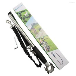 Dog Collars Stainless Steel Bicycle Dogs Leash - Walk & Ride W/ Pet Cycle Leashes Hands Free Bike Training Sports Lead