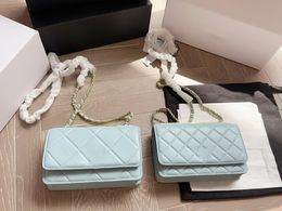 Latest trendy rhombus 19 chain bag WOC fortune bag small square bag crossbody women shoulder Bag socialite caviar bag classic fashion flap bag