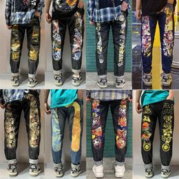 Men's Jeans Wide Leg Cargo Pants 2022 Streetwear Baggy men Spring Autumn Korean Fashion Loose Straight Male Brand Clothing Bl285B