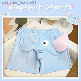 Women's Shorts Men's Shorts Lovable Elephant Summer At Home Casual Shorts Men and Women Breathable Funny Comfortable Couple Pattern Short Pants 230425 L230912