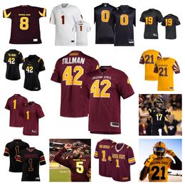 2023 Arizona State Sun Devils Football Jersey 43 Krew Jackson 80 Messiah Swinson 9 Ro Torrence 98 Dashaun Mallory 14 Kyson Brown 15