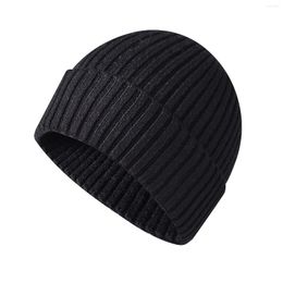 Berets Thick Knitted Hats For Women Men Winter Earflap Caps Female Windproof Warm Snow Cap Male Outdoor Thermal Skullies Beanies