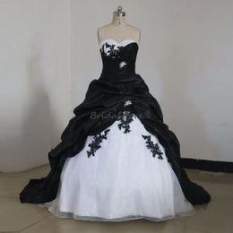 Vintage Black Wedding Dress Gothic Ball Gown Sweetheart Pleat Country Mediaeval Renaissance Bridal Dress 2023 Vestido De Novia Robe De Mariee