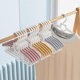Hangers 10Pcs Instal Baby Room Wardrobe Ultra-thin Non Slip And Stretchable Laundry Pants Pink Adjustable Child