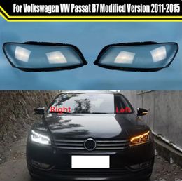 For Volkswagen VW Passat B7 Modified Version 2011-2015 Car Headlight Cover Headlamp Shell Glass Light Lampshade