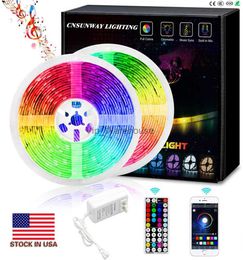 LED Strips RGB LED Strip Lights Bluetooth SMD 5050 Smart Timing LED Rope Light Strips Kits with 44 Key RF Remote Controller 12V 5A Adapter HKD230912