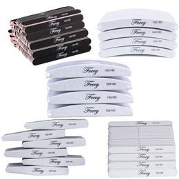 Nail Files 100pcs Nail Files Buffers For Manicure Sandpaper 100/180 Nail File Sanding Polisher Set Reusable Double Sided Manicure Tools 230912