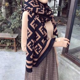 30% OFF scarf Double-sided Cashmere Winter Versatile Scarf Warm Letter Korean Dongmen Shawl Couple