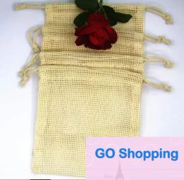 New Reusable Bags Organic Cotton Washable Mesh Bags for Grocery Shopping Fruit Vegetable Organiser Storage Bags