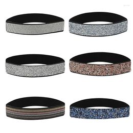 Belts Western For Rhinestone Belt Crystal Studded Luxury Elastic Skirt Jeans