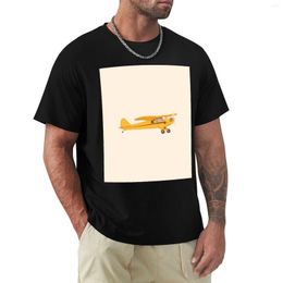 Men's Polos Little Yellow Plane T-Shirt Short Sleeve Tee Hippie Clothes Cute Animal Print Shirt For Boys