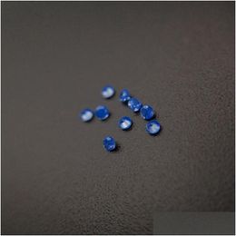 Loose Diamonds 223/2 Good Quality High Temperature Resistance Nano Gems Facet Round 0.8-2.2Mm Dark Vivid Opal Sapphire Blue Dhgarden Dhikv