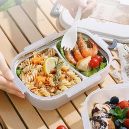 Dinnerware Stainless Steel Children's Insulated Box Portable Large Capacity Lunch Microwave Leak-proof Tableware Bento Kitchen Tool