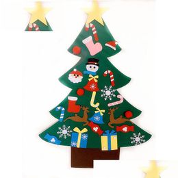 Christmas Decorations Diy Felt Tree Kids Toys Artificial Wall Hanging Ornaments Home Decoration Xmas Gift About Ggb2402 Drop Delivery Dh9Ju