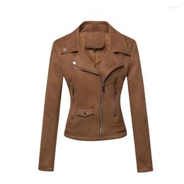 Women's Leather High Quality Fashionable Warm Plush Frosted Jackets Suede Jacket Skin Coats For Women