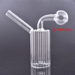 wholesale Hookahs Smoking Water Pipe 4inch Glass Smoking Oil Burner Water Bongs Shisha Ashcatcher Bong with 30mm Ball Oil Burner Pipe