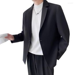 Men's Suits Men Business Casual Suit Coat Blazer Korean Streetwear Fashion Loose Vintage Blazers Jacket Outerwear