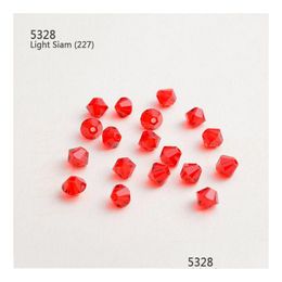 Loose Gemstones 720Pcs/Lot Crystal Beads 5Mm Mti Colours Rhombus Diamond Gemstone With Throught Hole For Jewellery Making And C Dhgarden Dhn97