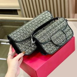 Flap Messenger Bag Designer Handbag Women Shoulder Crossbody Bags Fashion Letter Gold Hardware Buckle Woven Wallet Hasp Clutch High Quality