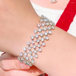 Link Bracelets Zlxgirl Classic Bridal Bracelet Jewelry Of Women African Beads Rhodium Silver Bracelet&bangles Fashion Couple Gifts