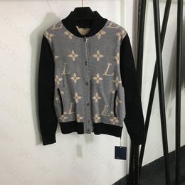 Print Knit Cardigan Jacket Women Retro Style Long Sleeve Sport Jacket Fashion Baseball Jacket