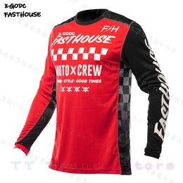 Cycling Shirts Tops bmx cycling jersey Moto motocross mtb mx maillot ciclismo hombre dh downhill off road Mountain shirt 230911