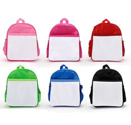 Sublimation Backpack Kindergarten Kid Toddler School Backpacks for Girls Boys adjustable strap design schoolbag wholesale SN4215