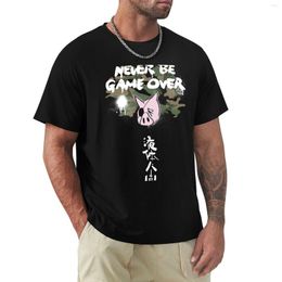 Men's Polos Never Be Game Over T-Shirt Boys White T Shirts Customised Man Clothes Designer Shirt Men