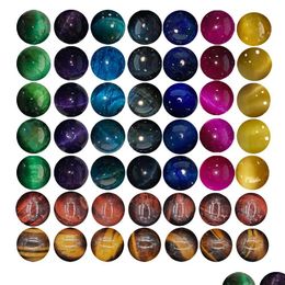 Crystal 49Pcs 10Mm Natural Round Stone Bead Loose Gemstone Diy Smooth Beads For Bracelet Necklace Earrings Jewelry Making Drop Deliver Dhx73
