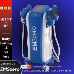 EMSzero Electronic Body Shaper Reducing Fat 14 Tesla EMS RF 2/4/5 Handles Slimming Sculpt Muscle Machine Stimulation Device Beauty Instrument New