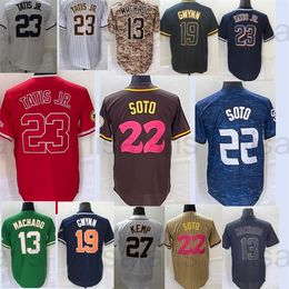 Bogaerts Juan Soto Tony Gwynn Baseball Jersey Fernando Tatis Jr. Manny Machado Jake Cronenworth Trent Grisham Carpenter Cruz Darvish Hader Ha-seong Kim