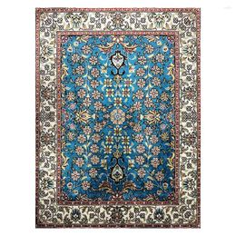 Carpets Rug Hand Knoted Silk Carpet Persian Rugs Sale Oriental Floor Mat Size 1.5'X2'