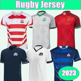 2023 Scotland Japan Rugby Jersey National Team Home Away Short Sleeve Shirt Size S-5XL