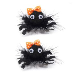Hair Accessories Spiders Hairpin Set For Baby Girls Trendy Animal Hairclip Barrettes Kids Party Decor Headdress