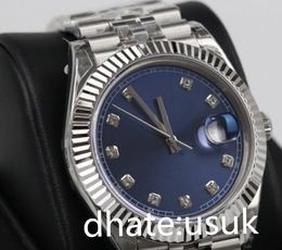 8 Styles Unisex Automatic Watches White Diamond Dial Datejust 36mm/41mm Wimbledon Roman Bkack Blue Silver Jubilee Fluted Dial Womens Mens Wristwatches