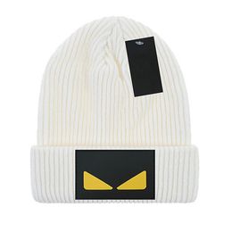 designer beanie Women's Embroidery Badge Men's Winter Warm beanies winter hat Colour black white blue O-5