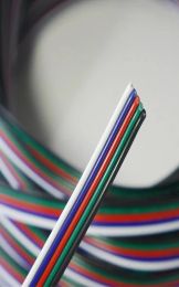 100M 5pin wire flexible rgbw cable extension wire cord connector For RGBW 5050 led strips light3392866 LL