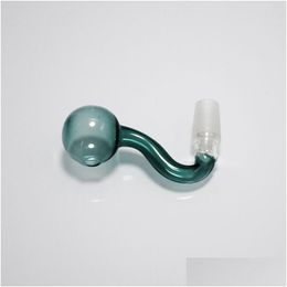 14Mm Male Joint Colorf Glass Bowls Pyrex Oil Burner Pipe Tobacco 30Mm Big Bent Bowl Hookah Adapter Thick Bong Pipes Grey Black Pink Dhbgn