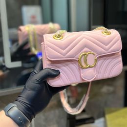 pink designer bag Small Crossbody Bag Cheap Shoulder Bags Leather Office Travel With Gold Chain Sling Bags Name Brand Purses Famous Bag Brands Mini Bag Luxury Bag