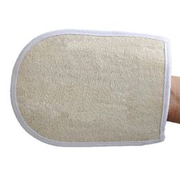 15x20cm Bath Gloves Soft Skin Exfoliating Natural Loofah Back Brush Loofah Bath Gloves Wholesale