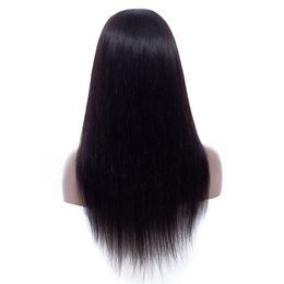 Lace Front Human Hair Wigs Pre Plucked with Baby Hair Brazilian Malaysian Peruvian Virgin Straight 4x4 Lace Closure Wig245H