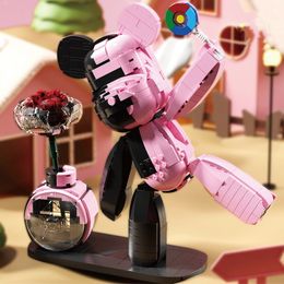 Bearbrick 400% Action Kaws figurer Våld Bear Doll Bearbricks 1Building Blocks Bear Hand -Tored Decorations Doll Toys