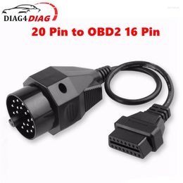 Adapter For 20pin To OBD2 16PIN Female Connector E36 E39 X5 Z3 Cable 20 Pin