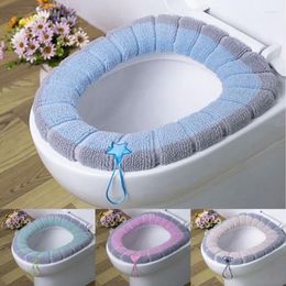 Toilet Seat Covers Universal Warm Soft Thickened Cover Washable Home Cushion With Handle Household