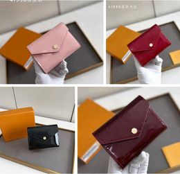 Designer wallets luxury Brazza purse mens womens clutch bags Highs quality 2023 Fashion flower letter coin purses card holders with original box dust bag 41938